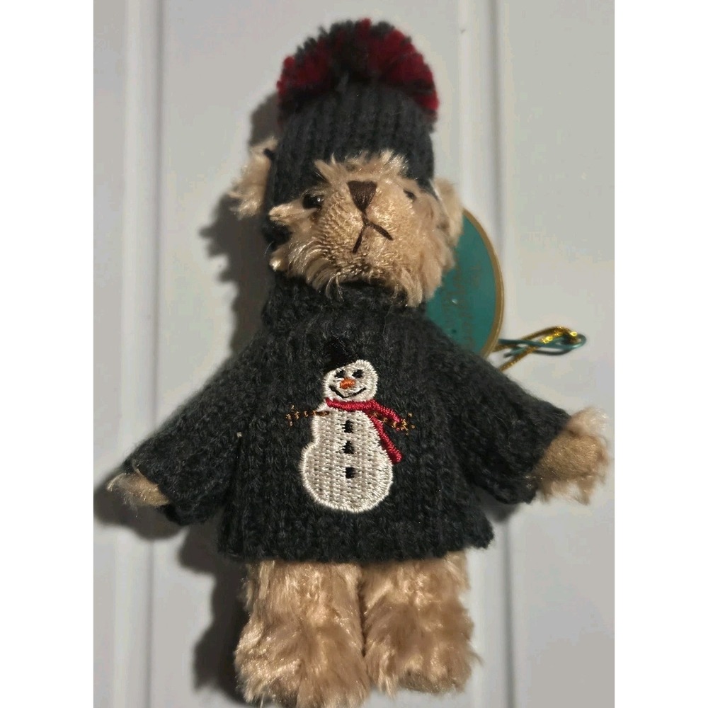 Bearington Collection Ornament Freddy Frostbite Bear 5"